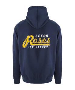 Alternative view of Navy Cotton Hoodie Varsity Logo
