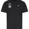 Black Tshirt With Small Logo and Initials 1