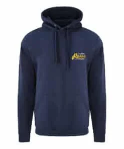 Navy Cotton Hoodie Varsity Logo