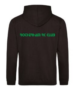 Black hoodie back big rrc logo 1