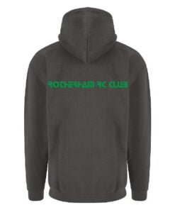 Grey hoodie back big rrc logo