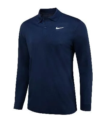 Nike Long Sleeve Polo Navy