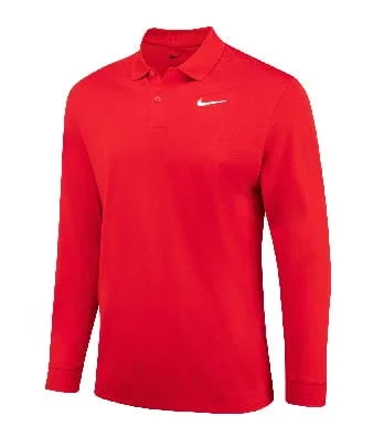 Nike Long Sleeve Polo Red