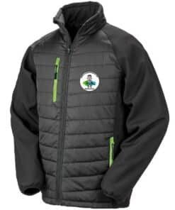 Adults Coat Black green