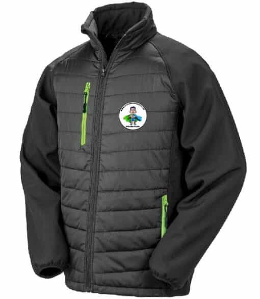 Adults Coat Black green