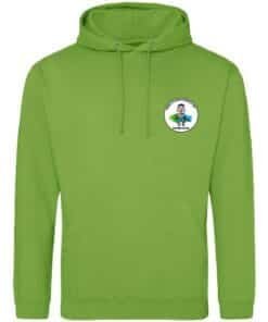 Adults hoodie lime green