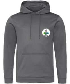 Adults polyester Hoodie Steel Grey
