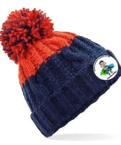 Bobble Hat NAVY RED
