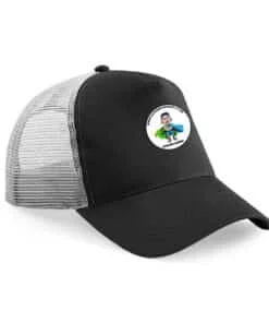 Trucker cap black grey