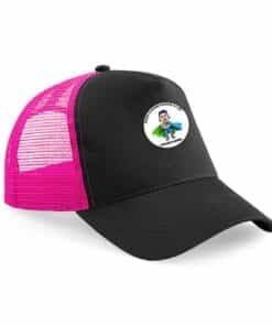 Trucker cap black pink