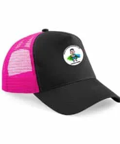 Trucker cap black pink