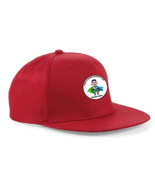 snapback cap red