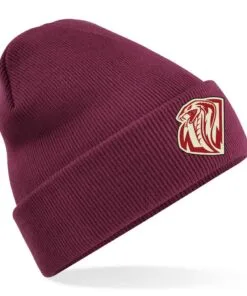 bb45 beanie burgundy old logo