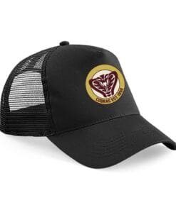 bb640 black trucker cap new logo