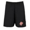 mesh lined shorts black just logo