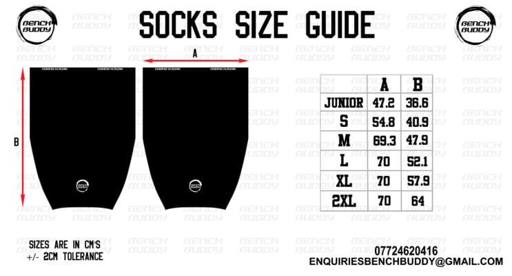NEW 2025 SOCK SIZE CHART