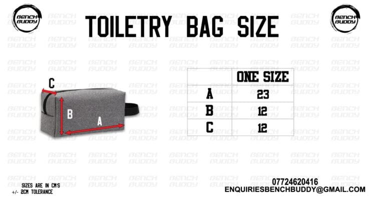 TOILERTY BAG SIZE