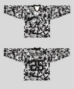 Custom Black and White Camo Jersey