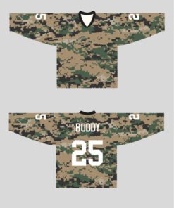 Custom Green Camo Jersey