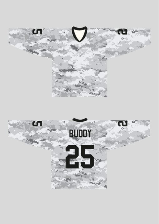 Custom White Camo Jersey