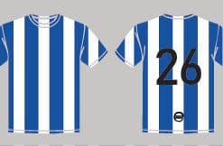 Custom Striped Football T-shirt