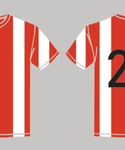 Alternative view of Custom Striped Football T-shirt